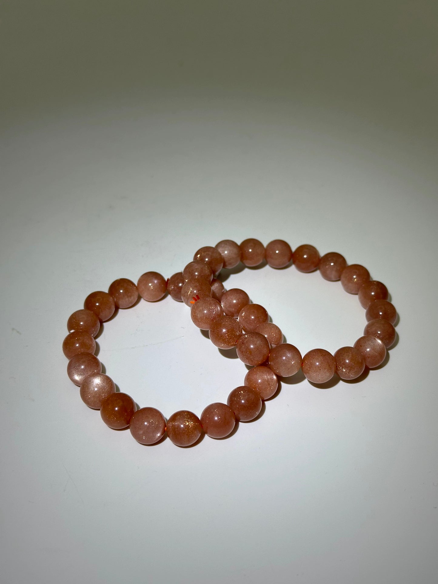 Bracelet- Peach Moonstone- Free Shipping