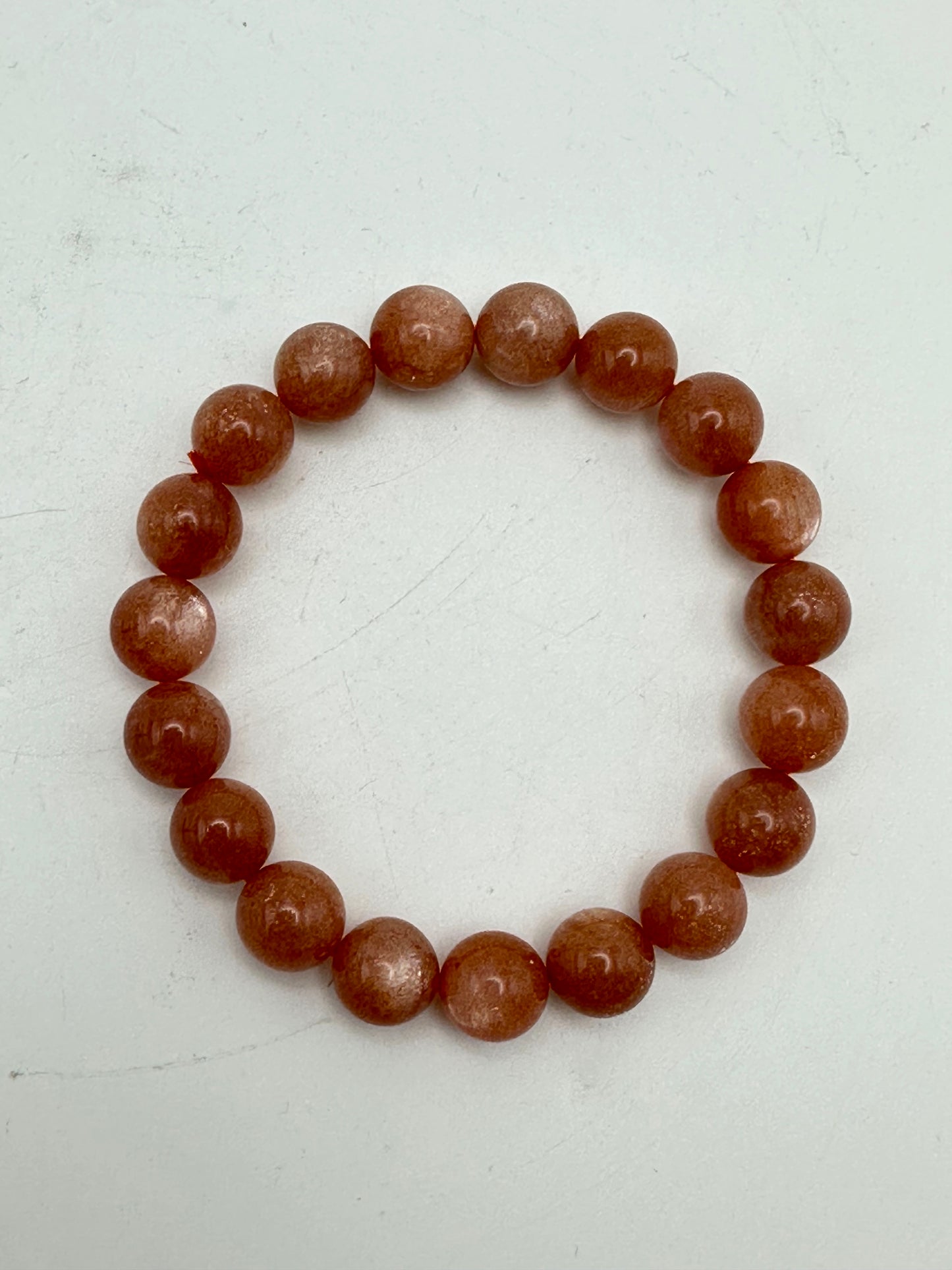 Bracelet- Peach Moonstone- Free Shipping