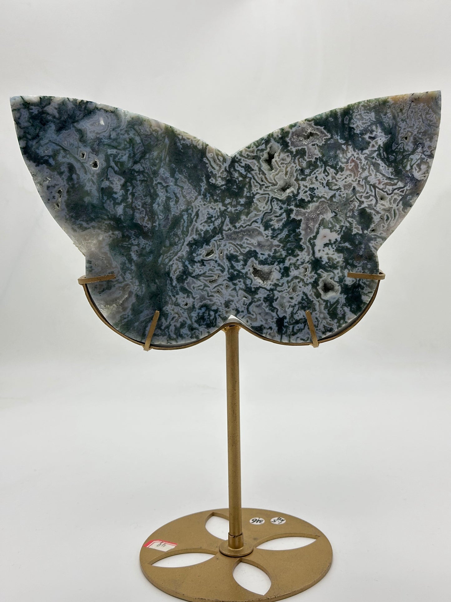 [Limited Stock] Carving -Moss Agate Butterfly Wings - Free Shipping