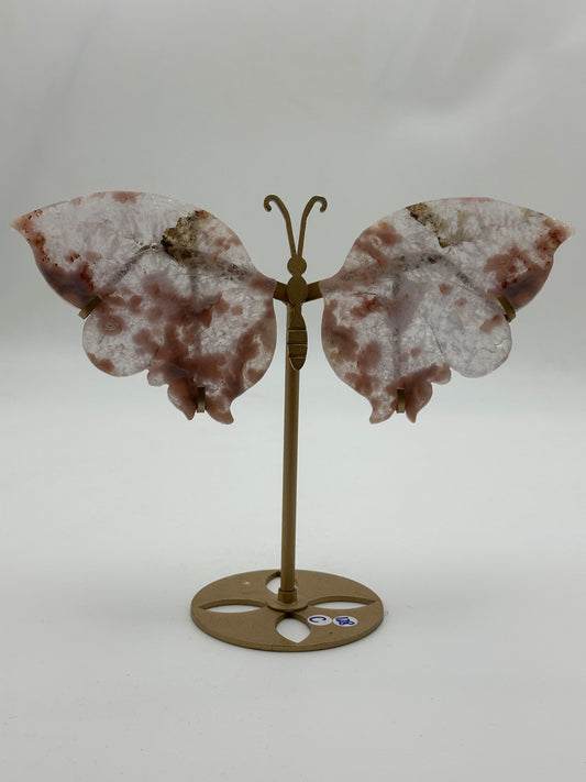 [Limited Stock] Carving - Pink Amethyst Butterfly Wings - Free Shipping