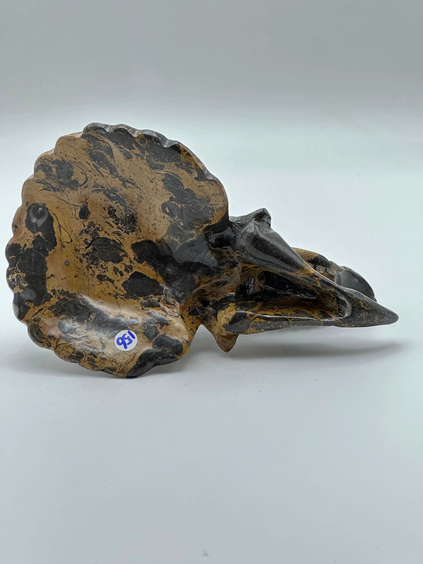 [Limited Stock] Caving - Picture Jasper Triangular Head Bone - Free Shipping