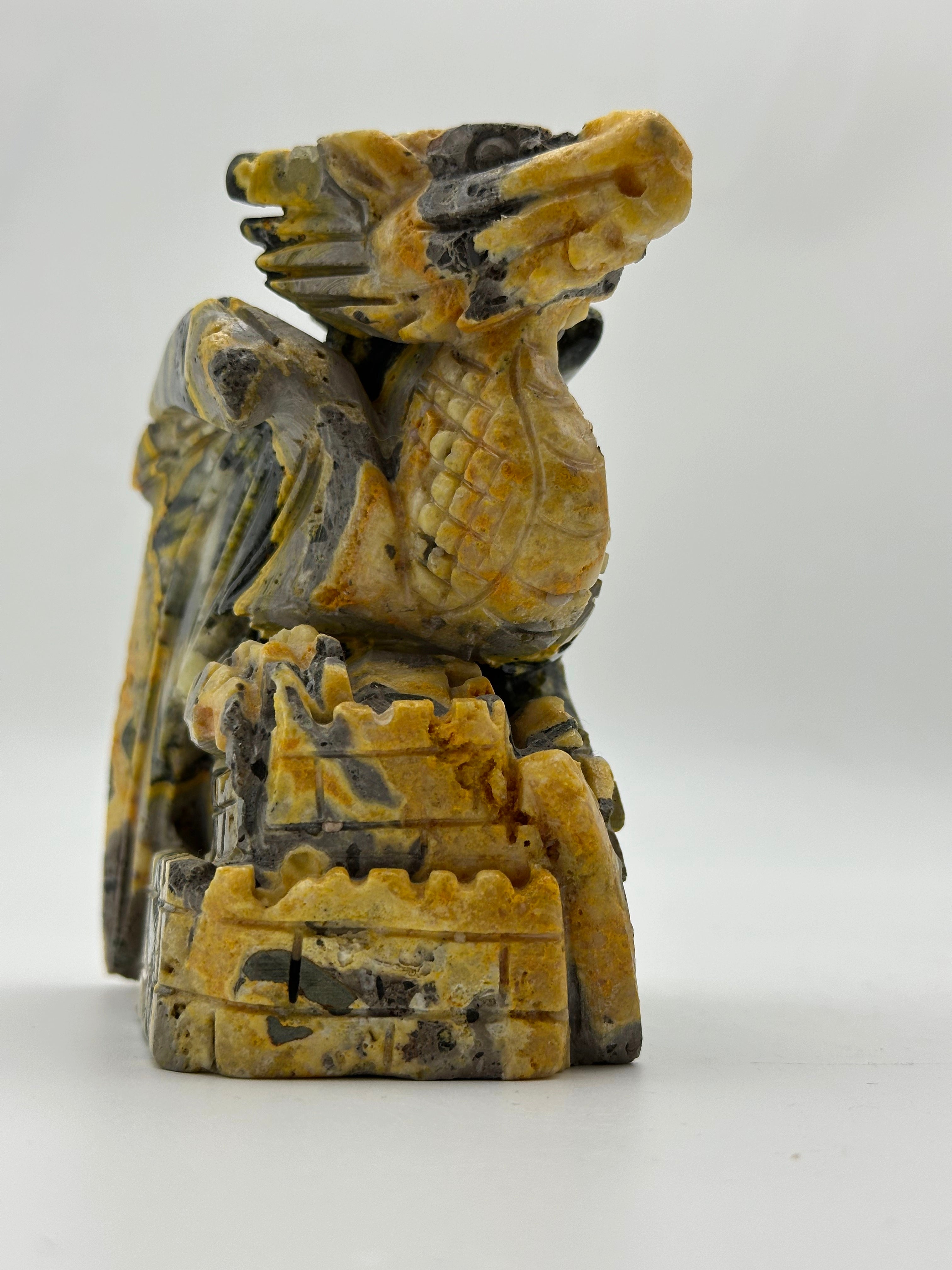Limited Stock] Carving - Bumblebee Jasper Dragon - Free Shipping
