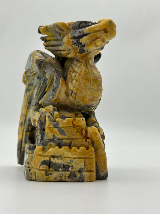 [Limited Stock] Carving - Bumblebee Jasper Dragon - Free Shipping