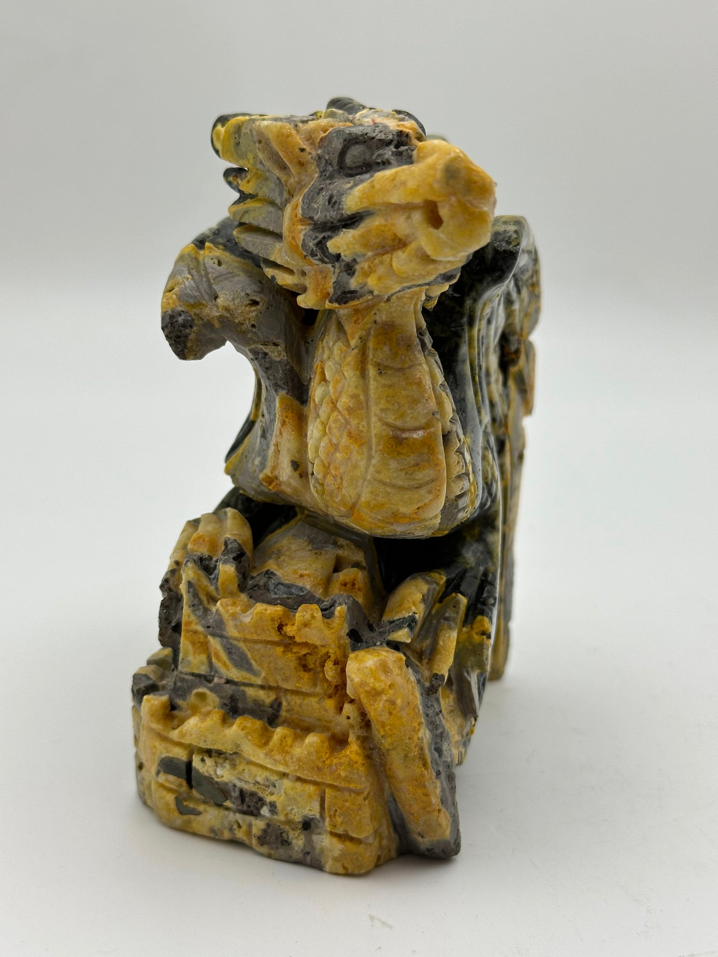 [Limited Stock] Carving - Bumblebee Jasper Dragon - Free Shipping