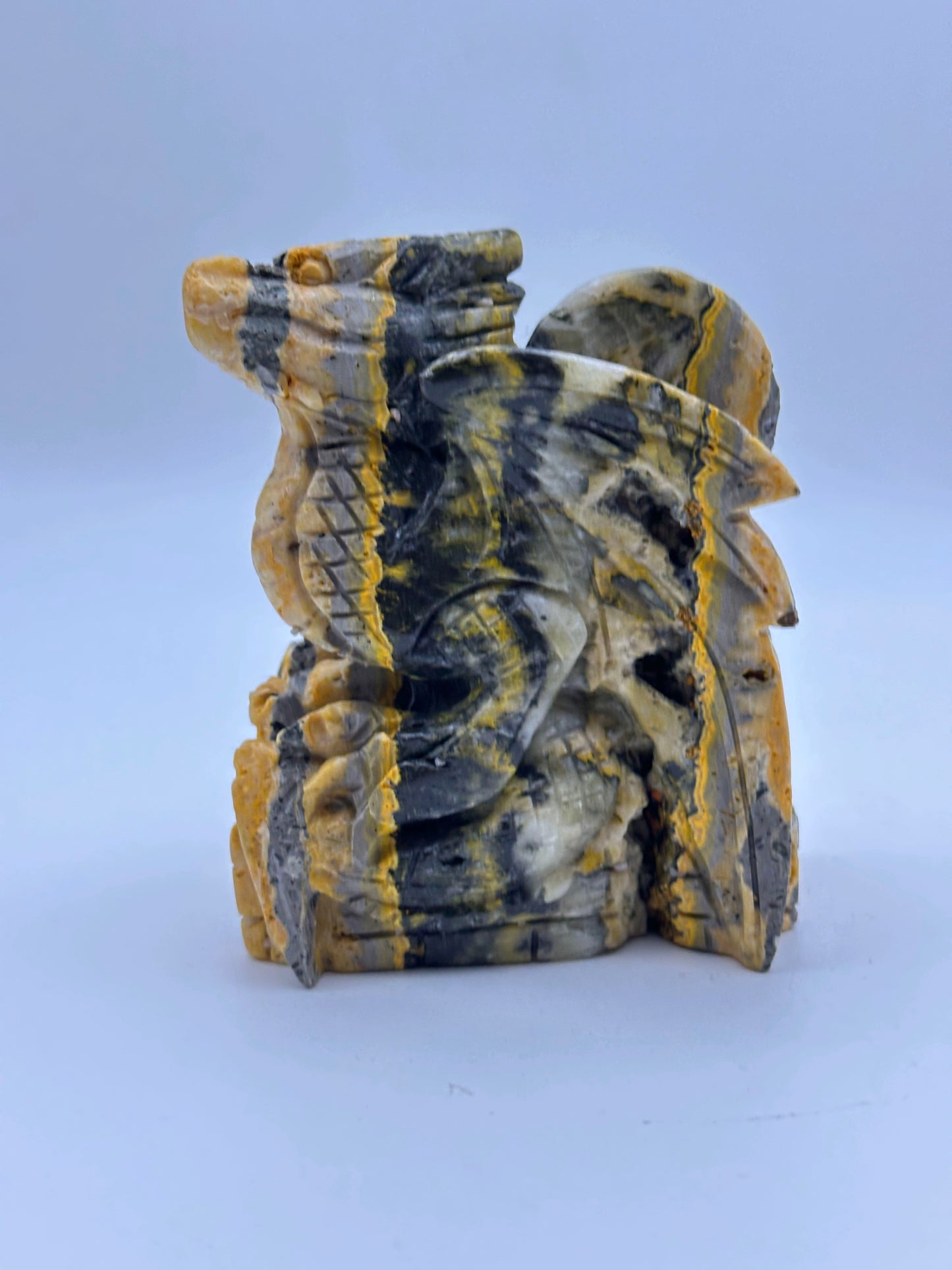 [Limited Stock] Carving - Bumblebee Jasper Dragon - Free Shipping