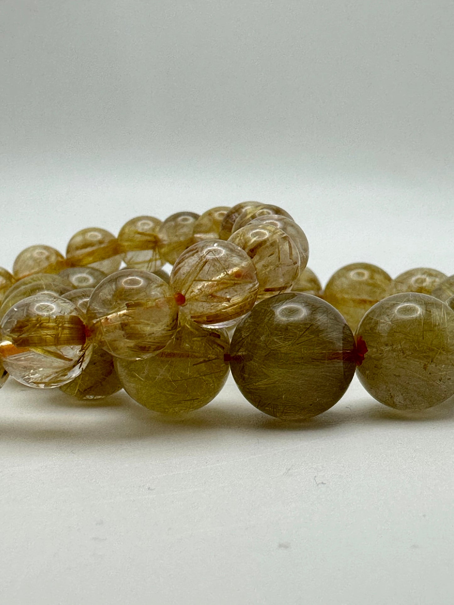 Bracelet- Gold Rutilated Quartz- Free Shipping