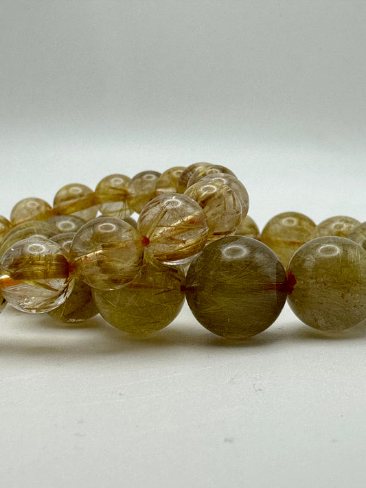 Bracelet- Gold Rutilated Quartz- Free Shipping