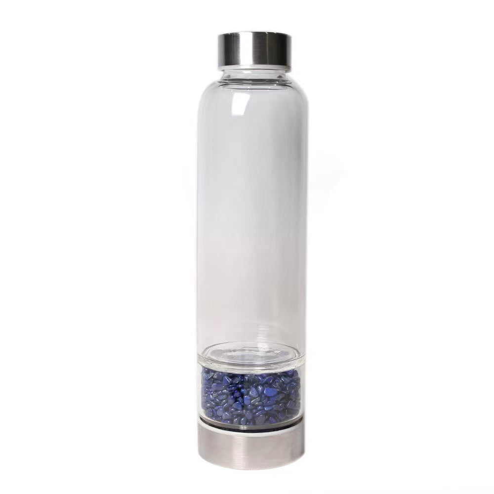 [SAVE & SHOP] Natural Crystal Water Bottle with Protective Sleeve