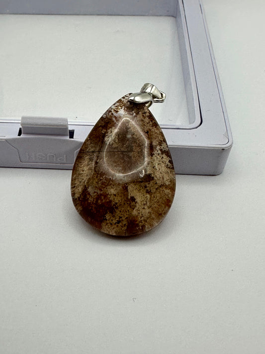 Pendant - Tourmaline & Garden Quartz - Free Shipping
