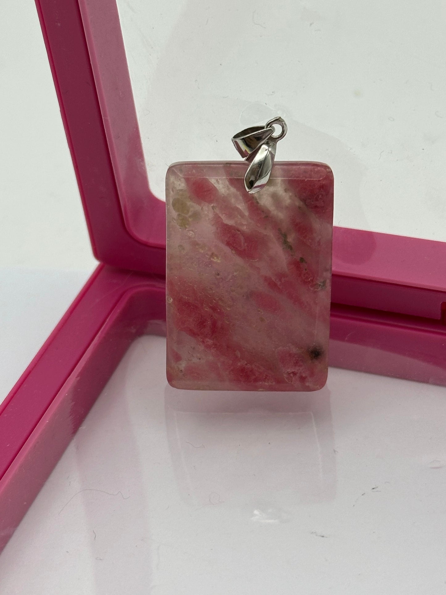 Pendant - Ice Rhodonite - Free Shipping