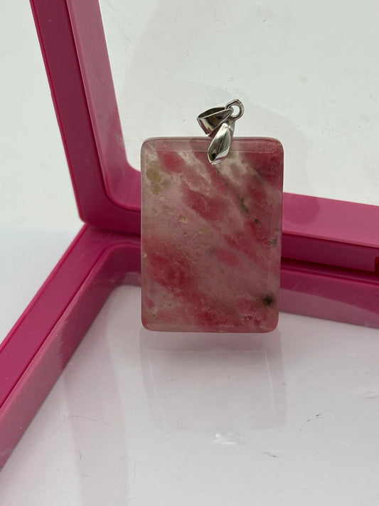 Pendant - Ice Rhodonite - Free Shipping
