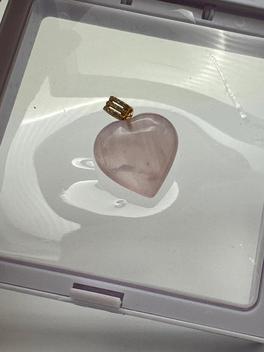Pendant - Rose Quartz- Free Shipping