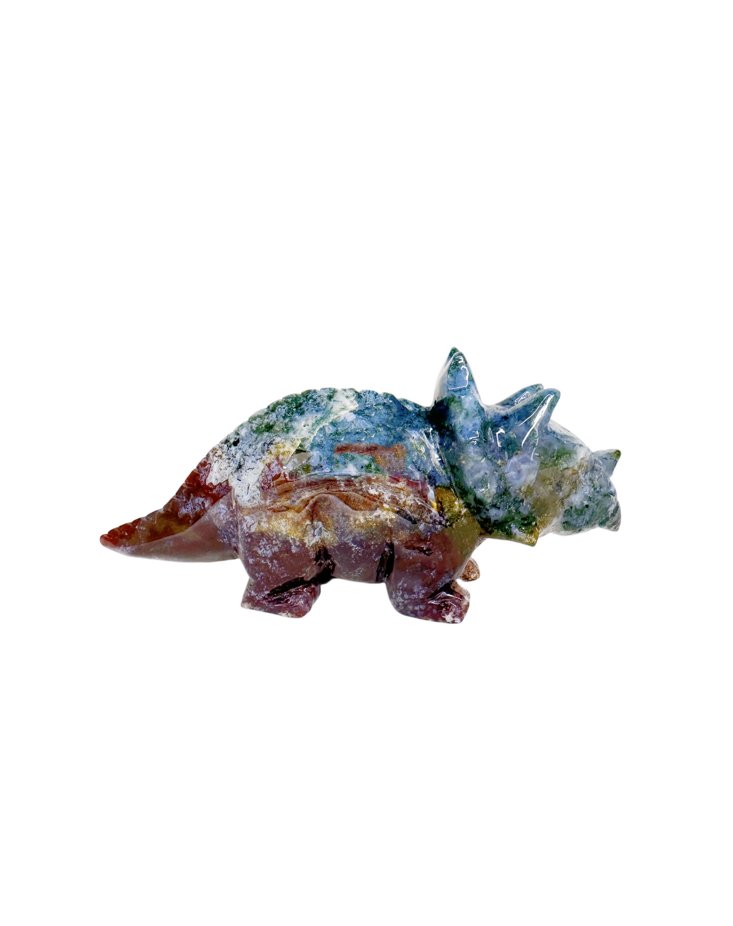 [Unique Piece] Ocean Jasper Triceratops - Free Shipping