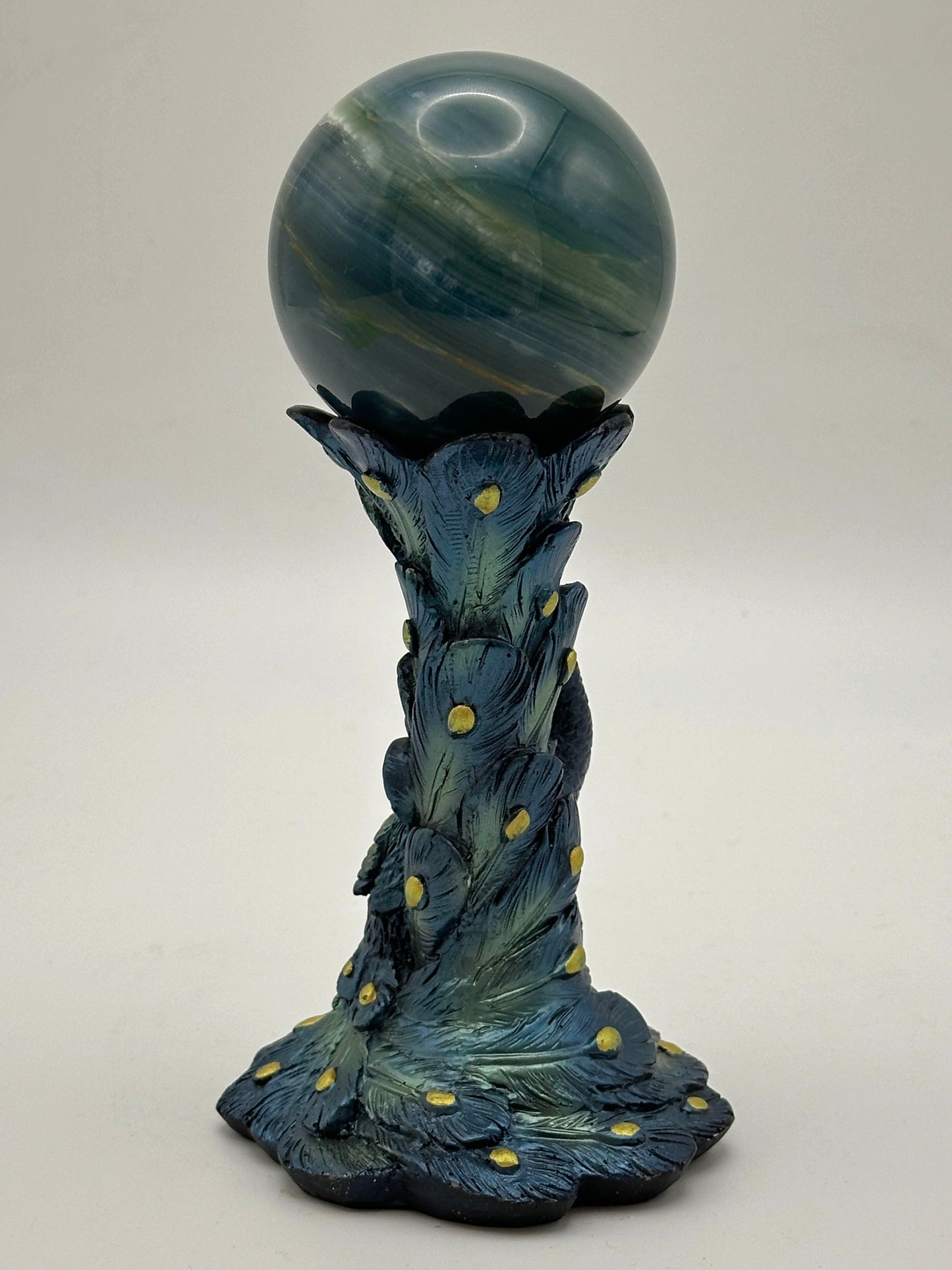 Sphere Holder -Blue Peacock Holder - Free Shipping