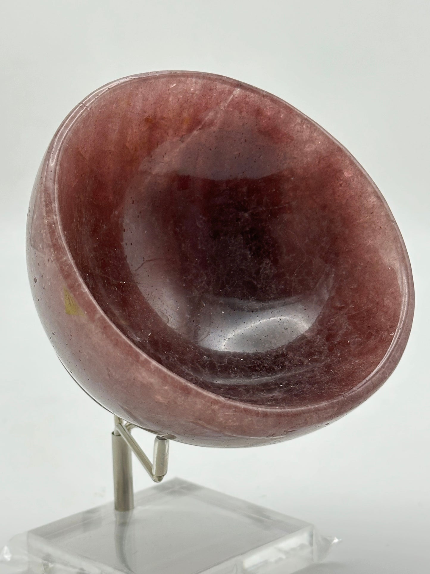Bowl- Strawberry Quartz- Free Shipping