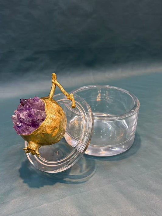Copper Base Amethyst With Acrylic Cup