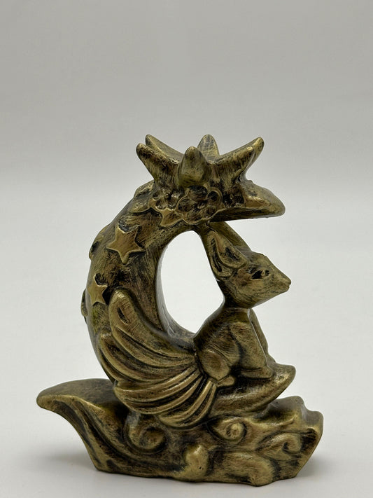 Sphere Holder - Gold Nine Tailed Fox Holder - Free Shipping