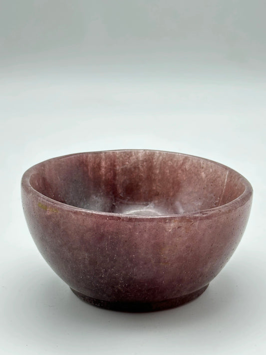 Bowl- Strawberry Quartz- Free Shipping