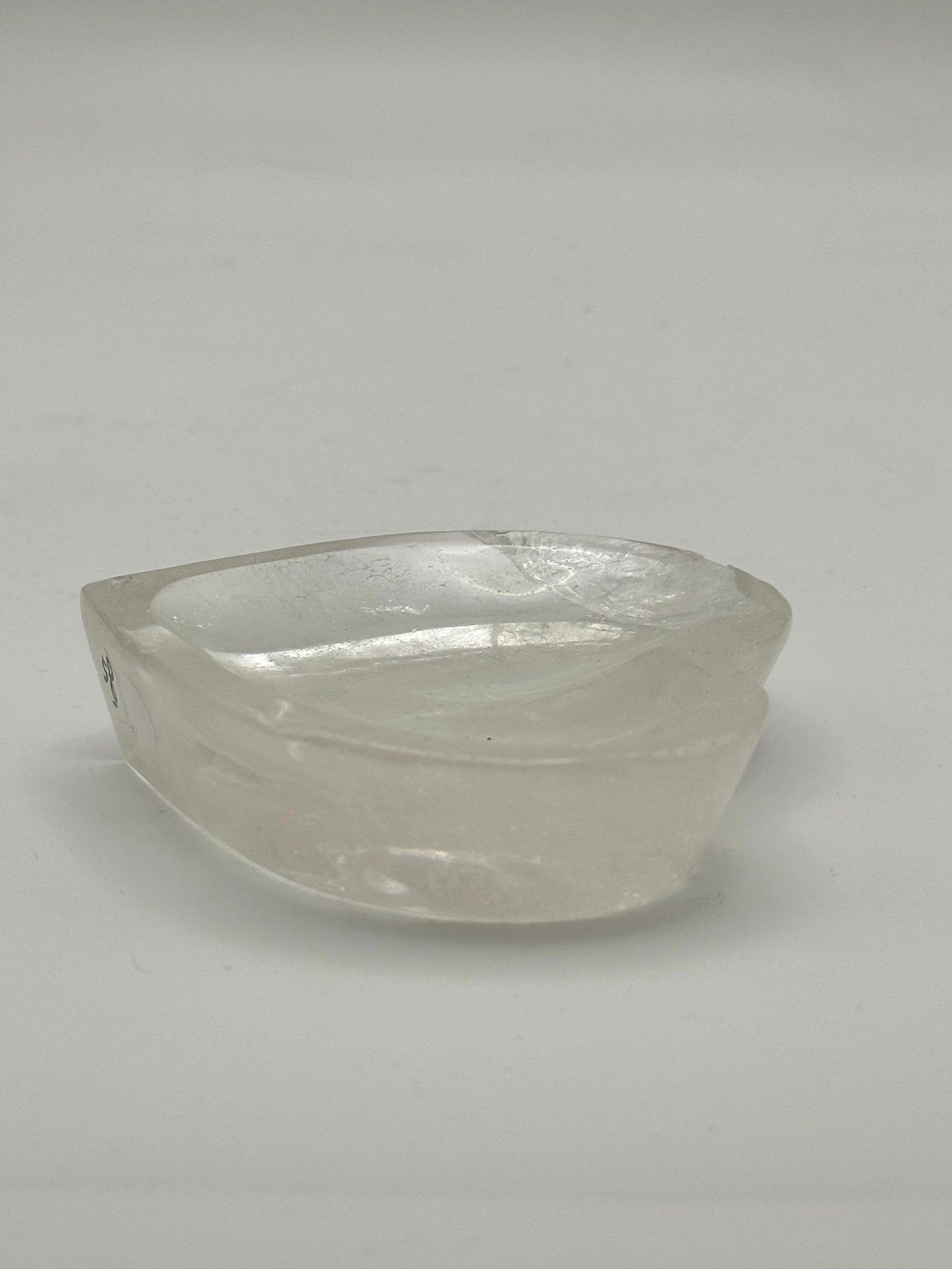 HeartBowl- Clear quartz  - Free Shipping