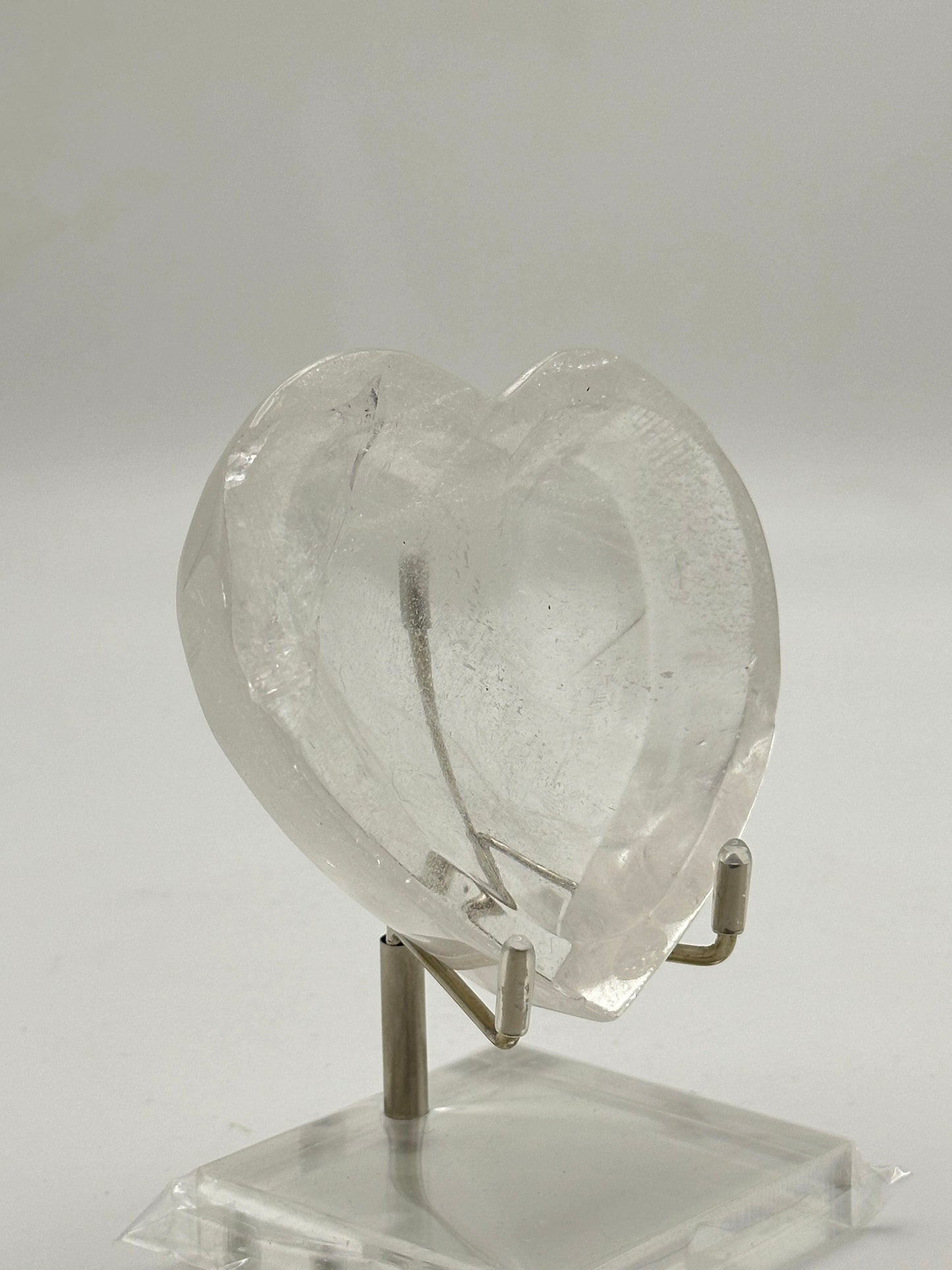 HeartBowl- Clear quartz  - Free Shipping