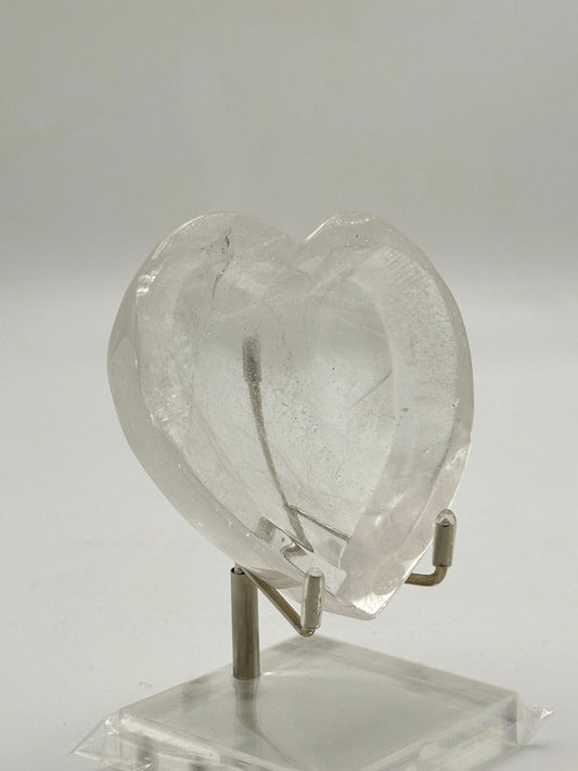 HeartBowl- Clear quartz  - Free Shipping