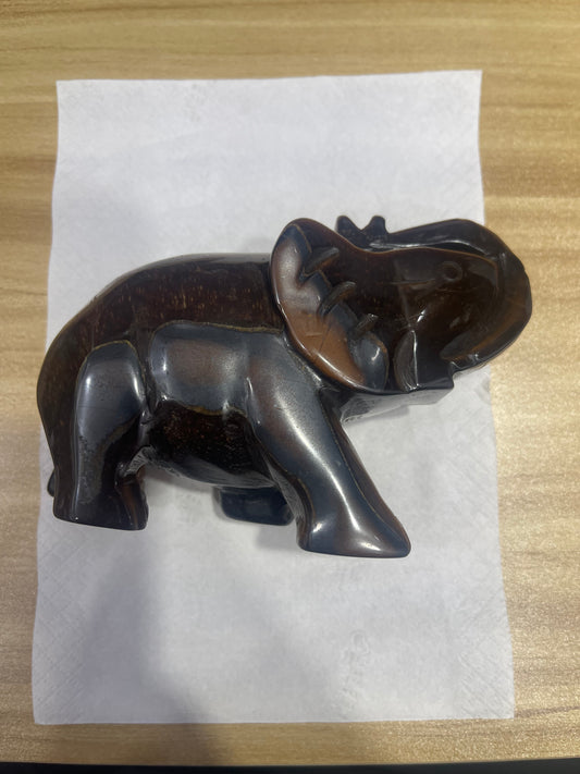 Tiger Elephant Carving