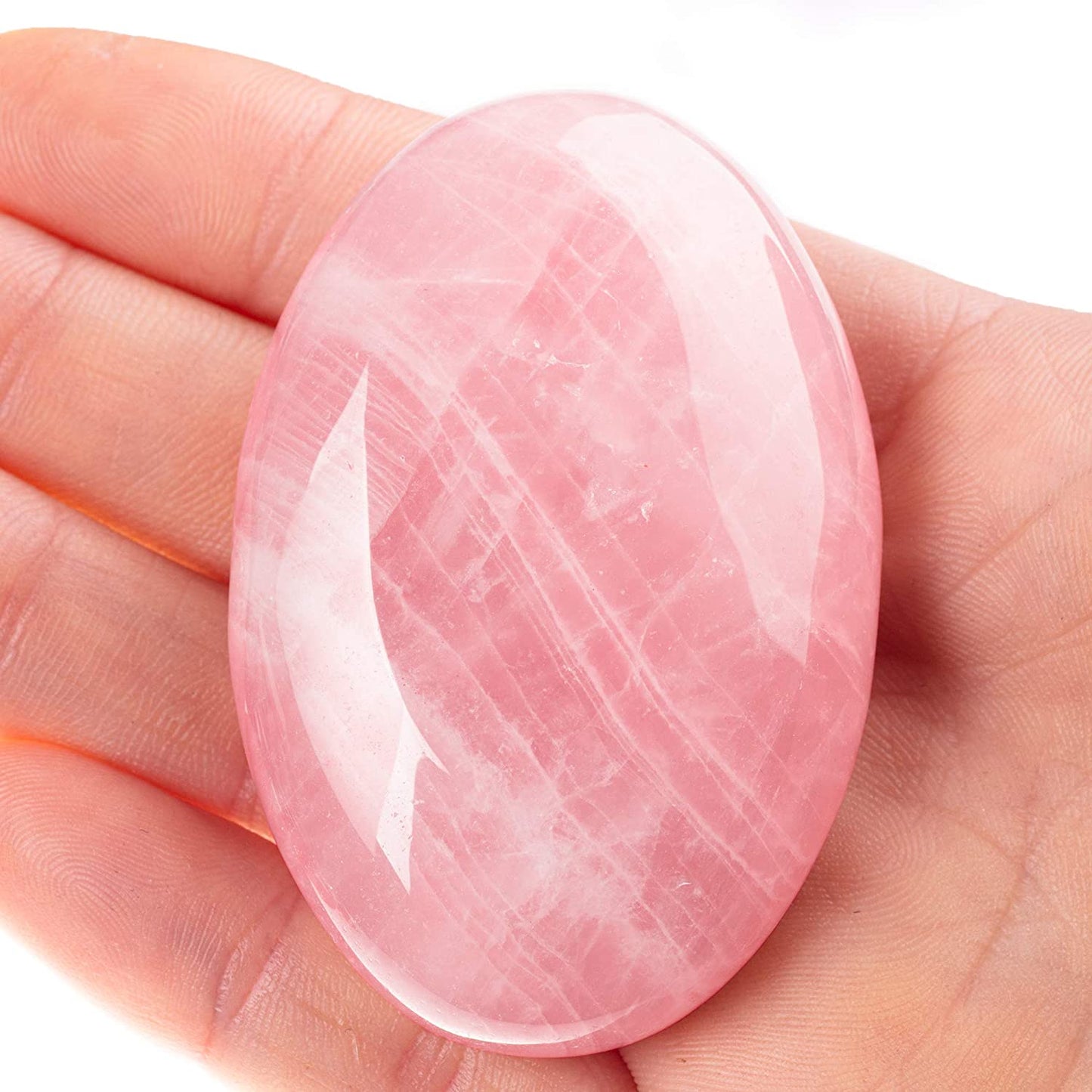 Rose Quartz Palm Stones